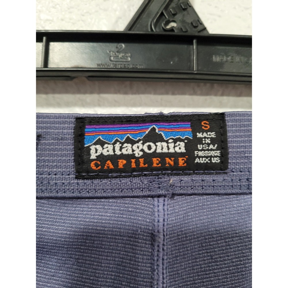 Patagonia Capilene Base Layer Leggings Blue Womens Small Made in USA Pants #10 - Picture 7 of 8